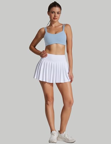 Image of Yoga Sports Workout Bras for Women Seamless Molded Cup Spaghetti Double Strap Bra Wirefree Scoop Neck Tank Top Bras