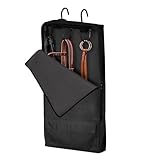 Generisch Pferdegeschirrtasche, Zaumzeugtasche für 3,Halfter-Trensentaschen mit 3-Zinken-Sattelhalter - Robuste Zaumzeug-Werkzeugtasche aus 1680D-Oxford-Stoff, Schutztasche für Halfter und Reitzügel