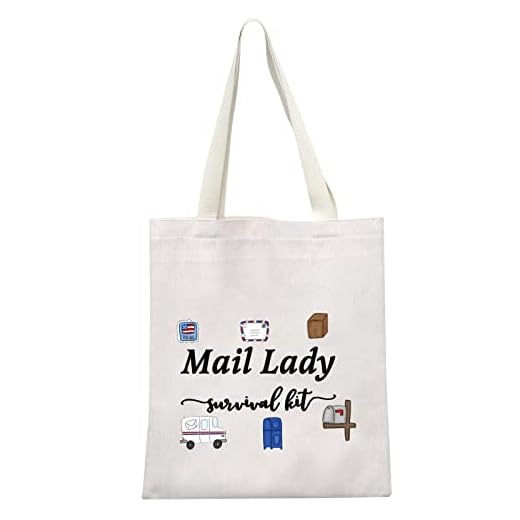 GJTIM Kit de sobrevivência Mail Lady bolsa de maquiagem com zíper bolsa de presente para carteiro carteiro, Bolsa feminina Survival Mail, Medium, uso diário