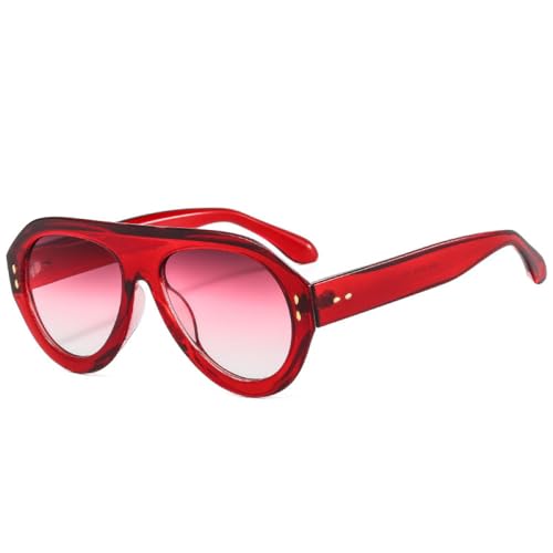 Lunettes de soleil retro oversize mixtes nuances degradees tendance anti-UV