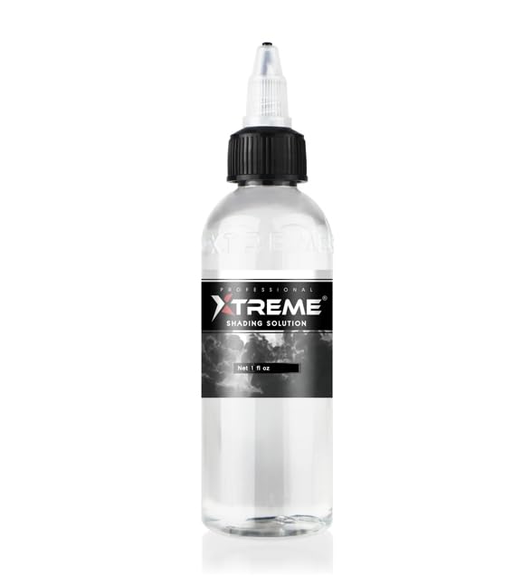 Xtreme Shading Solution, Achieve Seamless Transitions and Stunning Shading Effects with Our Versatile Tattoo Ink Enhancer, Elevate Tattoo Artistry (1 oz)