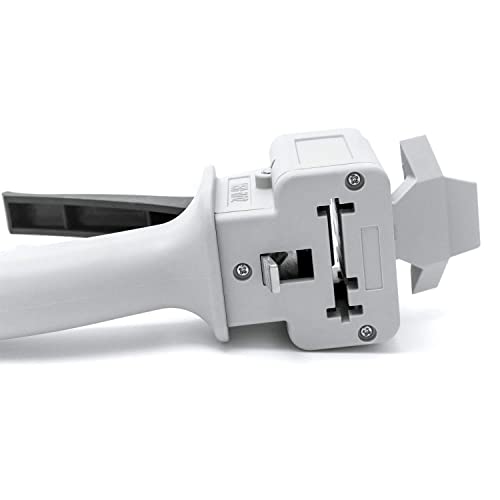 Image of QWORK 50ml Dispensing Gun Kit, Impression Mixing Dispensing Gun, 1: 1 /1: 2 AB Ratio, Static Mixer Mixing Nozzle