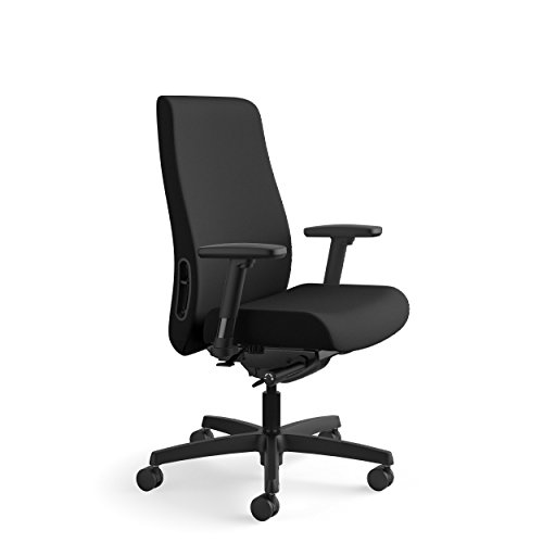 Hon Endorse Mid-Back Task Chair- Upholstered Computer Chair For Office Desk, Black (Hlwu) #TOP2