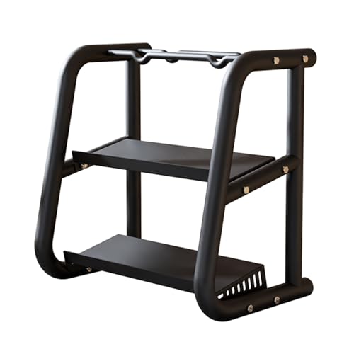 Support d'haltères à 3 niveaux avec structure robuste de rangement en métal