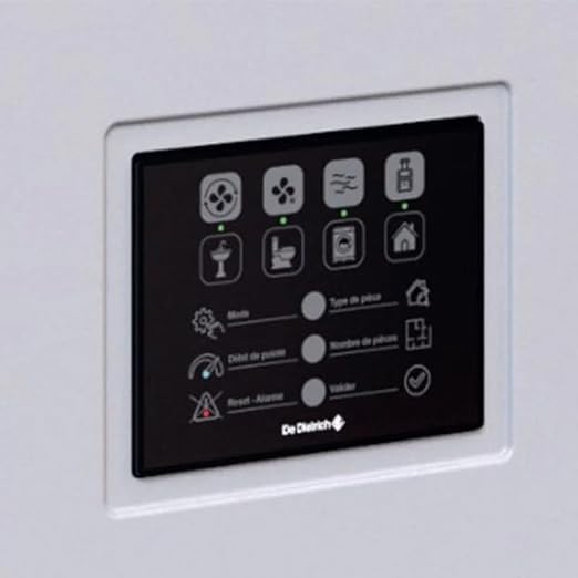 VMC Double Flux Autoréglable DD VMC DF 300 MI compatible De Dietrich Unité de ventilation double-flux T2 à T5 échangeur haute efficacité >91%