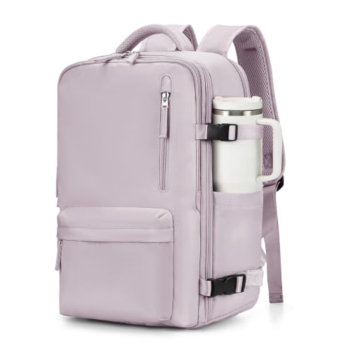VGCUB Mochila de viagem feminina, mochila para laptop de 15,6 polegadas, A15-lótus rosa, X-Large, GG