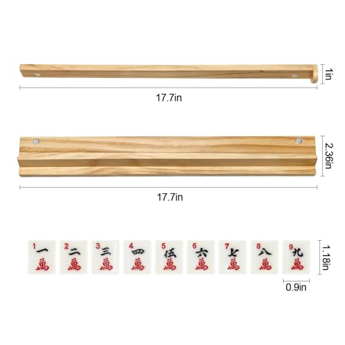 Set de 4 Soportes de Madera para Fichas American Mahjong 45 cm miniatura 2