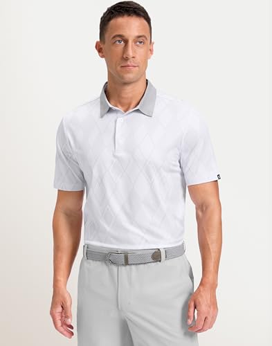 Image of Men's Golf Polo Shirts Dry Fit Performance Moisture Wicking Casual Print Golf Shirts for Men Breathable