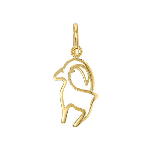 Pendentif Capricorne Or 375/1000 affirmez votre force astrologique