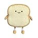 LSFYSZD Kawaii gefülltes Toast-Plüschkissen, süßes Kissen, Wurfkissen, gefülltes Brot-Spielzeug (Gelb, Einheitsgröße)