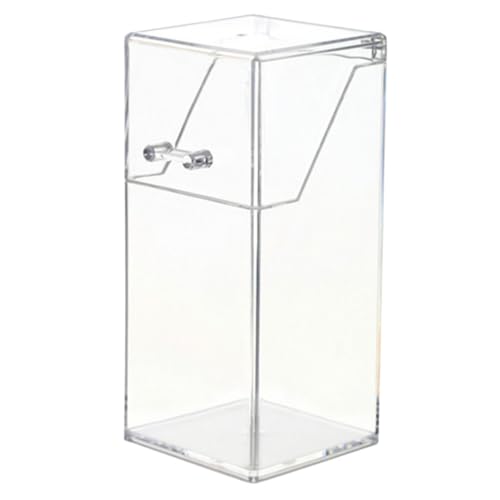 LIOOBO 北欧風透明アクリルメイクブラシホルダー 蓋付き多機能ペンスタンド 化粧筆収納兼用 文具オーガナイザー 省スペース設計 自宅 オフ