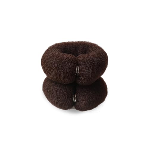 2 peças de 20 cm para fazer coque de cabelo de donut, faça você mesmo, modelador de espuma de cabelo