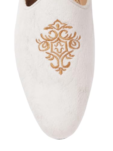 Image of San Frissco Embroidered Handcrafted Slip-Ons Ethnic Comfort Lightweight Mojaris Cushioned Footbed /Comfortable Fashionable Stylish Flexible for Men