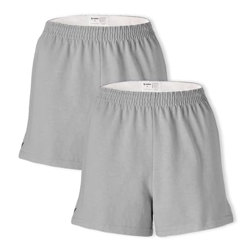 Soffe womens Authentic Cheer Yoga Shorts, Oxford (2-pack), Medium US