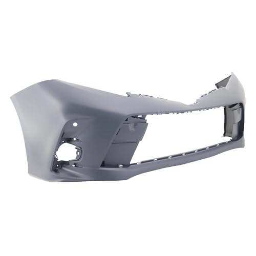 Image of Compatible with Toyota Sienna 2018-2020 Front Bumper Cover | Primed, With Fog Light Holes, Ready to Paint, OEM 60261THR305ZZ, TO1000443