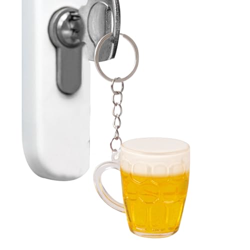 Generico Porte-clés Chope à bière de collection, pendentif sac à dos – porte-clés pendentif esthétique, accessoire pour sacs, sac à dos, voyage, vie quotidienne