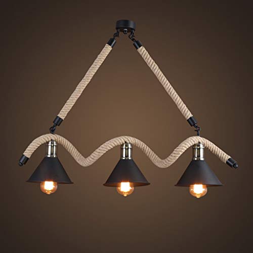 Lustre en corde de chanvre rétro pour éclairer votre restaurant ou bar industriel