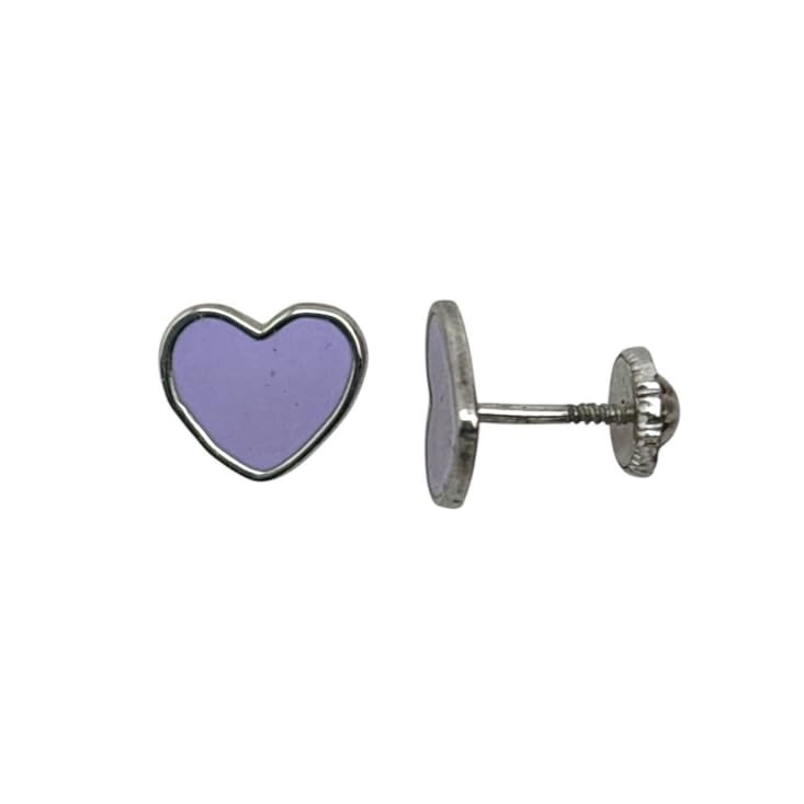 Pendientes de corazoncitos en plata de ley con brillo de alta joyería 5