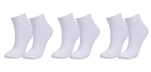 98% Organic Cotton Women's Ankle Socks (3-Pack).