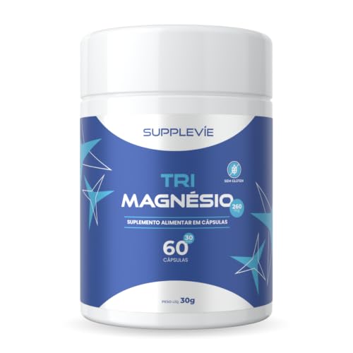 Tri Magnésio Bisglicinato + Dimalato + Quelato 260mg 60 Cápsulas Supplevíe