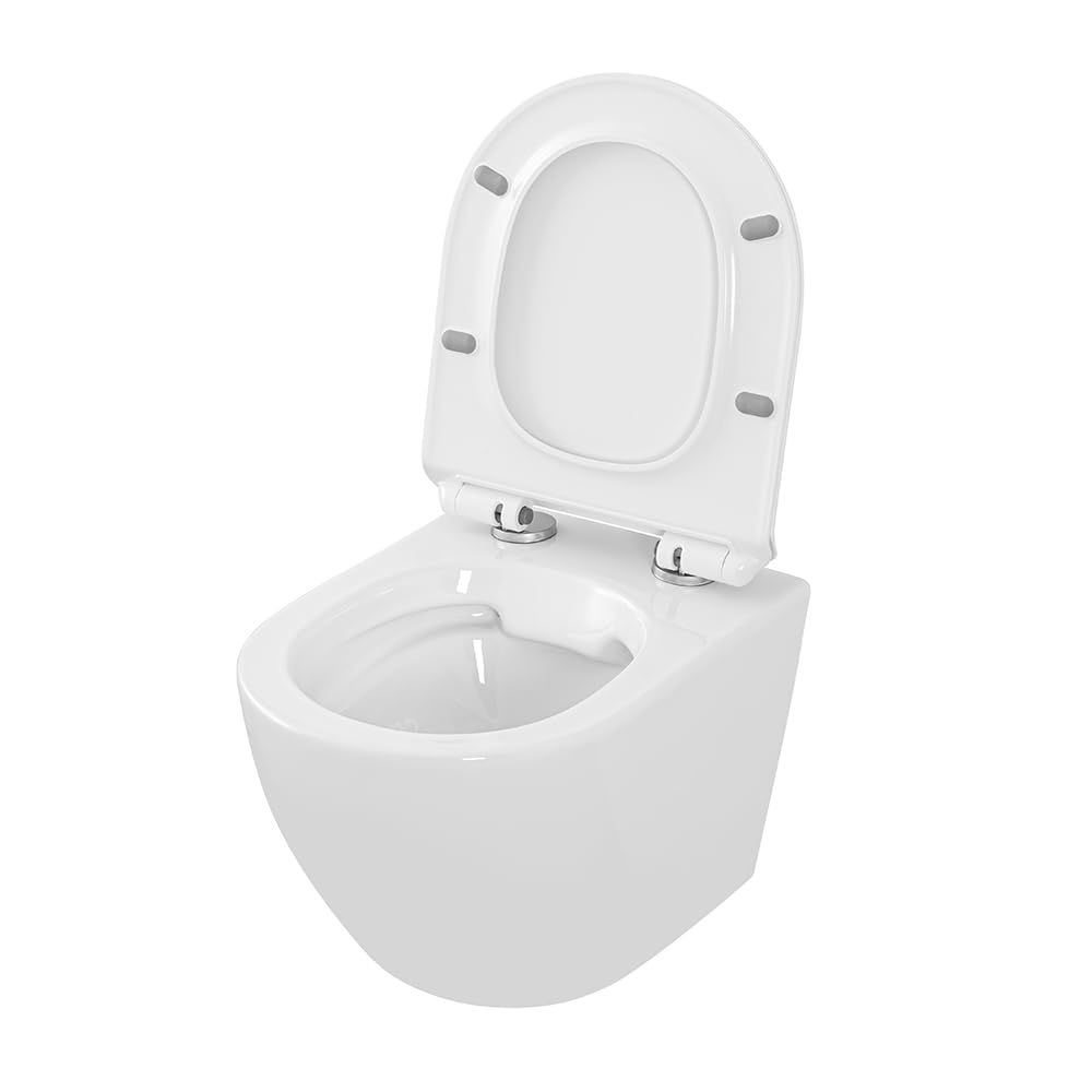 Tokyo Water Sospeso Rimless salvaspazio ceramica bianca design moderno