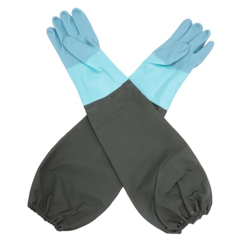 Cabilock Guantes Largos De Goma Impermeables Para Limpieza Jardinería y Trabajo Guantes Codo De Resistentes De Seguridad Para Cocina y Fregar Platos