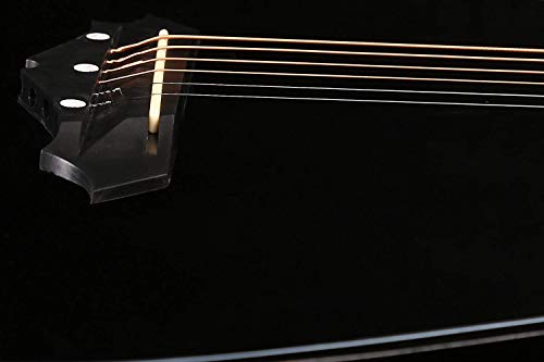 Image of Juarez 38 Inch Cutaway Acoustic Guitar with Lindenwood Body, Steel Strings & Geared Tuners, High Gloss Black Finish