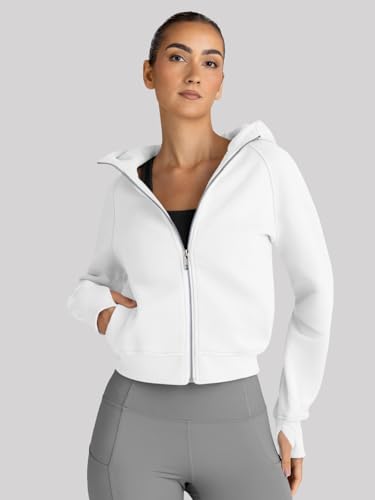 Image of Trendy Queen Womens Zip Up Hoodies Cropped Jackets Fall Clothes 2026