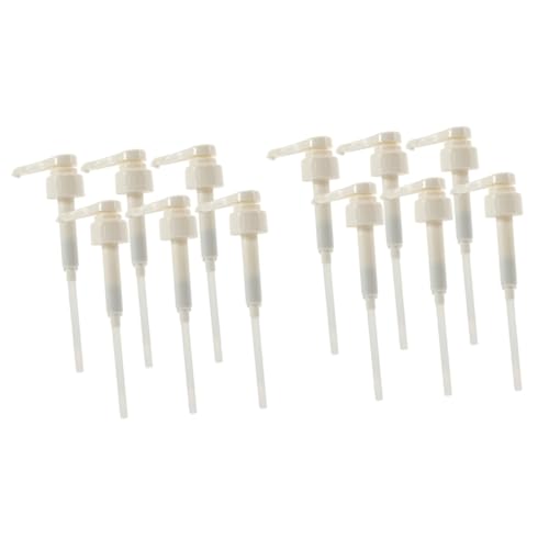 Ipetboom 2 Sätze Pumpenkopf Pumpe Für Seifenspender Spender Für Olivenölflaschen Espresso Druckpumpe Drucktauchpumpe Pumpe Für Kaffeesirupspender Kaffeearoma-siruppumpe Plastik 6 Stück * 2