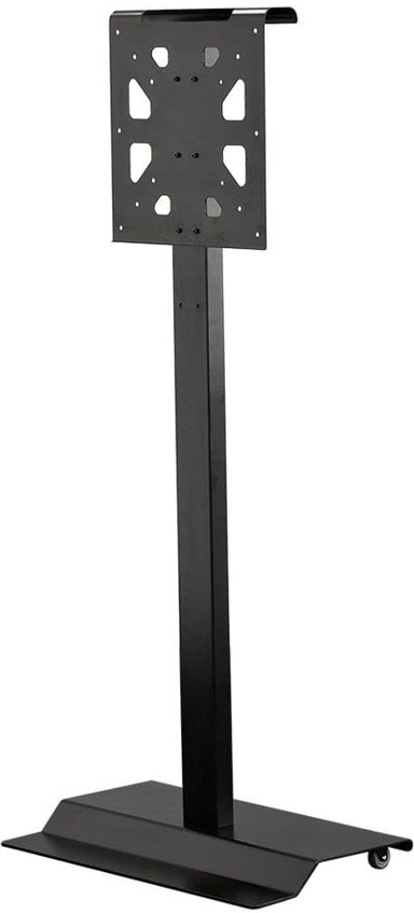 AVFI SYZ42-B Mobile Display Stand, Black Finish; Accommodates 42"- 60" Displays Up to 75 lbs, and Smart Kapp 42 Whiteboard; 2 Height Settings; Heavy Duty Steel Weighted Base; Rolls On 2 Rear Wheels