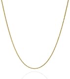 Jewelry Atelier Gold Chain Necklace Collection - 14K Solid Yellow Gold Filled Round Wheat/Palm Chain Necklaces for Women and Men with Different Sizes (2.5mm, or 3.2mm)