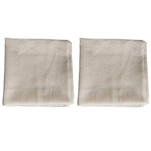 Cabilock 2pcs Cotton Cheesecloths for Cooking and Straining Khaki Kitchen Cloths Reusable and Unbleached for Cheesemaking Steaming and Roasting