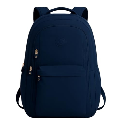 Mochila Escolar Trabalho Reforçada Notebook Alça Costa Acolchoada Moderna Impermeavel Anti Furto (Azul)