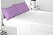 Miracle Home Housse de coussin douce et confortable, deux pièces, coton 50 % polyester, mauve 135 cm