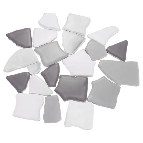 QUARKZMAN 500G/1.1Lb Azulejos de Mosaico de Cerámica Irregulares, 1.3-2 cm Piezas de Mosaico de Cerámica Manchada a Granel para Proyectos de Arte y Manualidades DIY, Marrón Mezclado