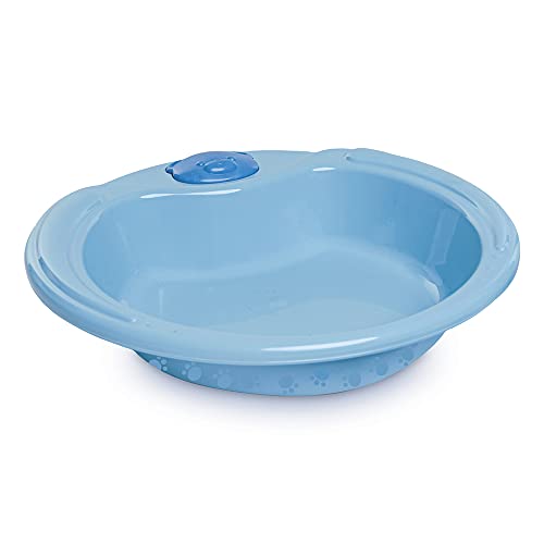 Kit Alimentação Prato Urso, Porta-Suco e Colheres, Adoleta Bebê, Azul