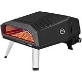 12" Pizza Oven, BOINN Pizza Oven Outdoor with Folding Design, Portable Outdoor Propane Gas Oven with Integrated Thermometer for Backyard, Camping, Picnic