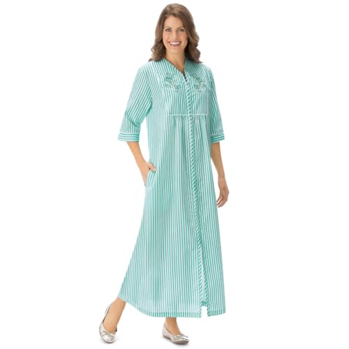 Collections Etc Seersucker Embroidered Floral Lounger