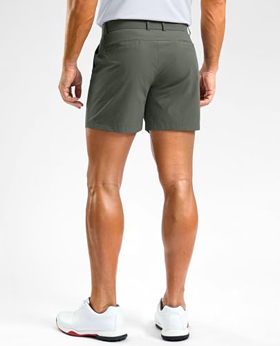 Image of Soothfeel Men's Casual Shorts 5 /7 /9 Inch Golf Dress Shorts for Men Flat Front Work Lightweight Quick Dry with 4 Pockets
