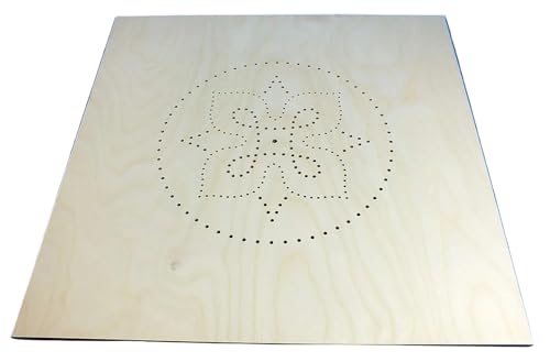 Sitzfläche Sitzplatte Stuhlplatte Blume Jugendstil Stuhl gelocht gebohrt aus Holz