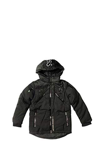 Guess Jungen Winterjacke mit Kapuze, L94L10 WC810 schwarz (14 Jahre (164))
