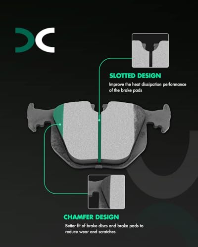Image of SCITOO D946 D683 Ceramic Brake Pads Sets Front & Rear Fit For BMW 330Ci 2001-2006,For 330i 2001-2005,For 330xi 2001-2005,For X3 2004-2010,For Z4 2006-2008