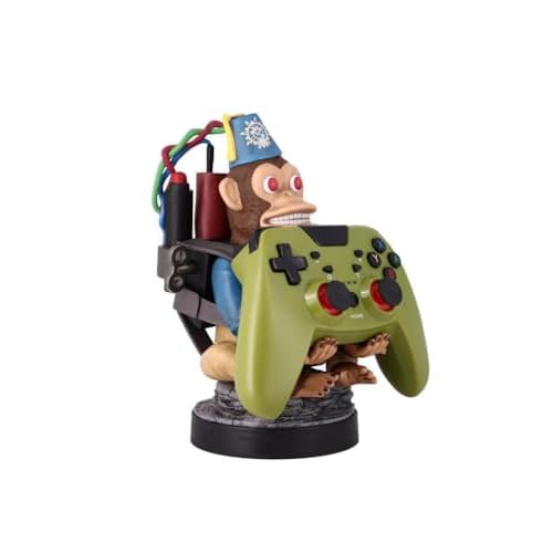 Exquisite Gaming: Call of Duty: Monkeybomb – Original Mobile Phone & Gaming Controller Holder, Device Stand, Cable Guys, Licensed Figure