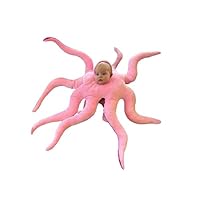 Giant Wearable Octopus Baby Plush Doll Costume,Baby Octopus Costume,Fun Dress Up Gifts for Families,Kids Party Holiday Dress up,Cosplay,Pink