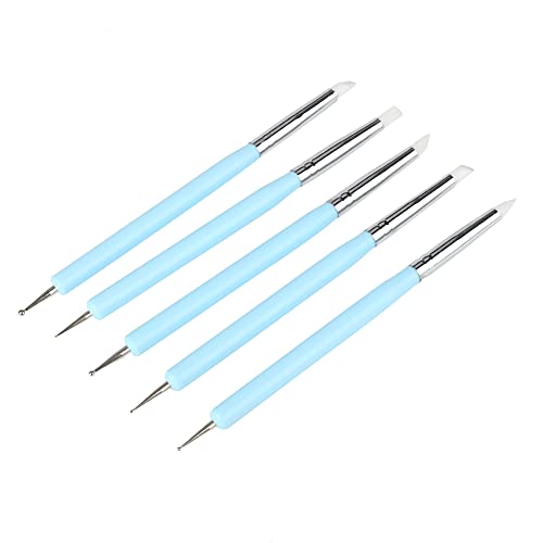 5PCS Silicone Clay Sculpting Tool, Modeling Dotting Tool Double Ended Ball Stylus Rock Painting Kit for Pottery and Sculpture
