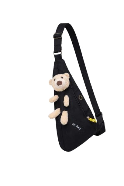 THE VIBE-COVE Waist Bag Fanny Pack Teddy Bear 3D Cartoon Animal Kawaii Cute Carry Pouch Chest Wallet Pocket Japanese Style Purse Shoulder Bag, Girl Boy Teenager Child Kid Student School Outdoor Sport.-picture-21