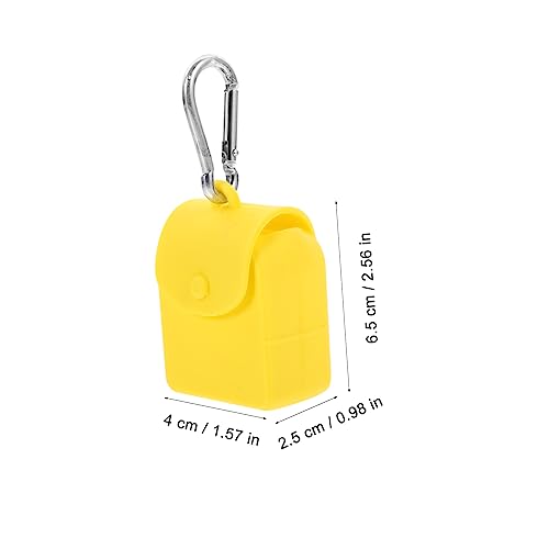 NOLITOY Silicone Storage Bags with Hook 2pcs Coin Purse Keychain Mini Backpack Pouch for Earphones and Keys Portable Silicone Pouch for Organization2