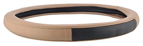 Hi Art ExtraGrip980 Beige and Black Car Steering Wheel Cover ...