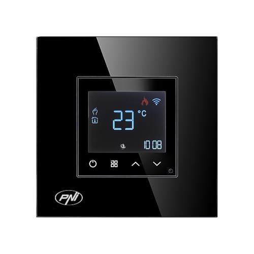 PNI Smart thermostat CT26B WiFi electric floor heating or pump group, floor sensor included, 10A, recessed mounting