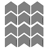 12 Stück reflektierende Pfeilaufkleber für Outdoor-Mobilitätsausrüstung wie Fahrräder, Motorräder, LKWs und Kindertransportgeräte